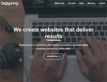 Tablet Screenshot of bigspring.co.uk